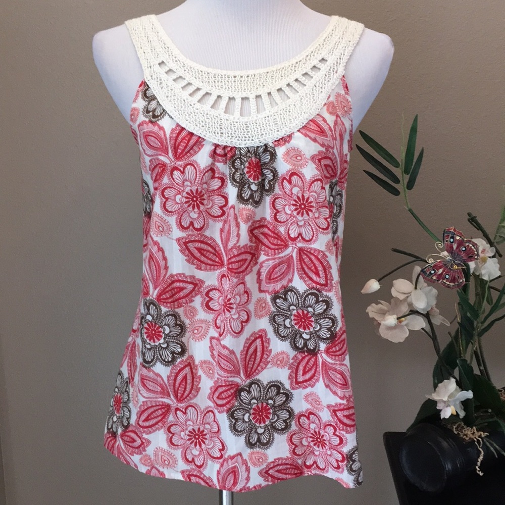 Loft Lightweight Floral Sleeveless Top